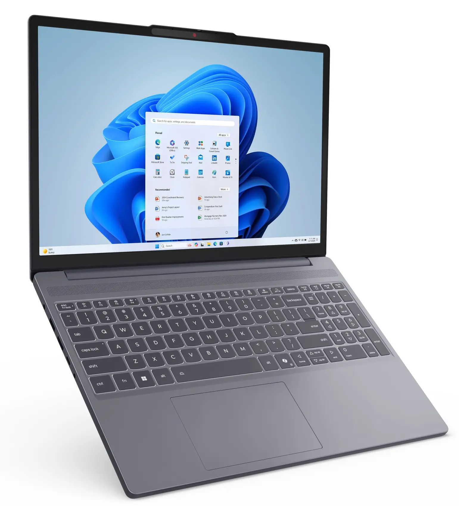 Laptop Lenovo IdeaPad Slim 3 15ARP10 Ryzen 150 16GB/512GB Win11Home (Luna Gray) - 4