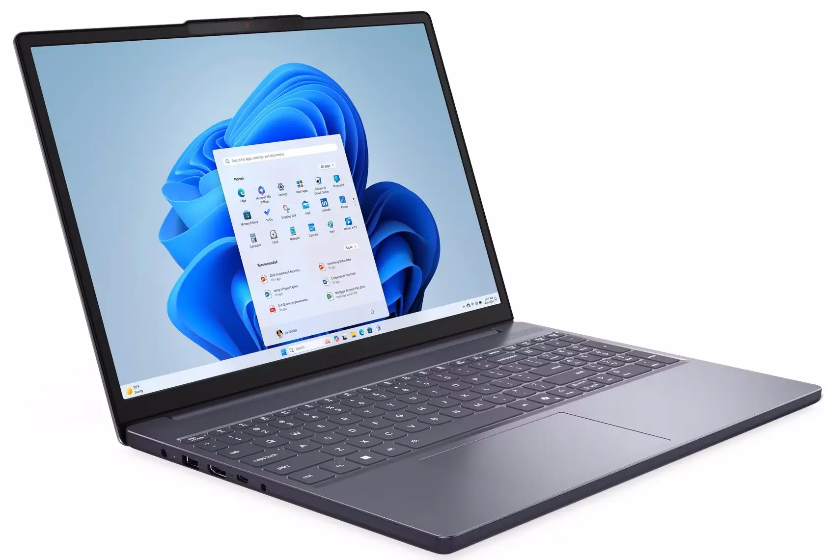 Ноутбук Lenovo IdeaPad Slim 3 15ARP10 Ryzen 7 170 16GB/512GB NoOS (Luna Gray) - 2