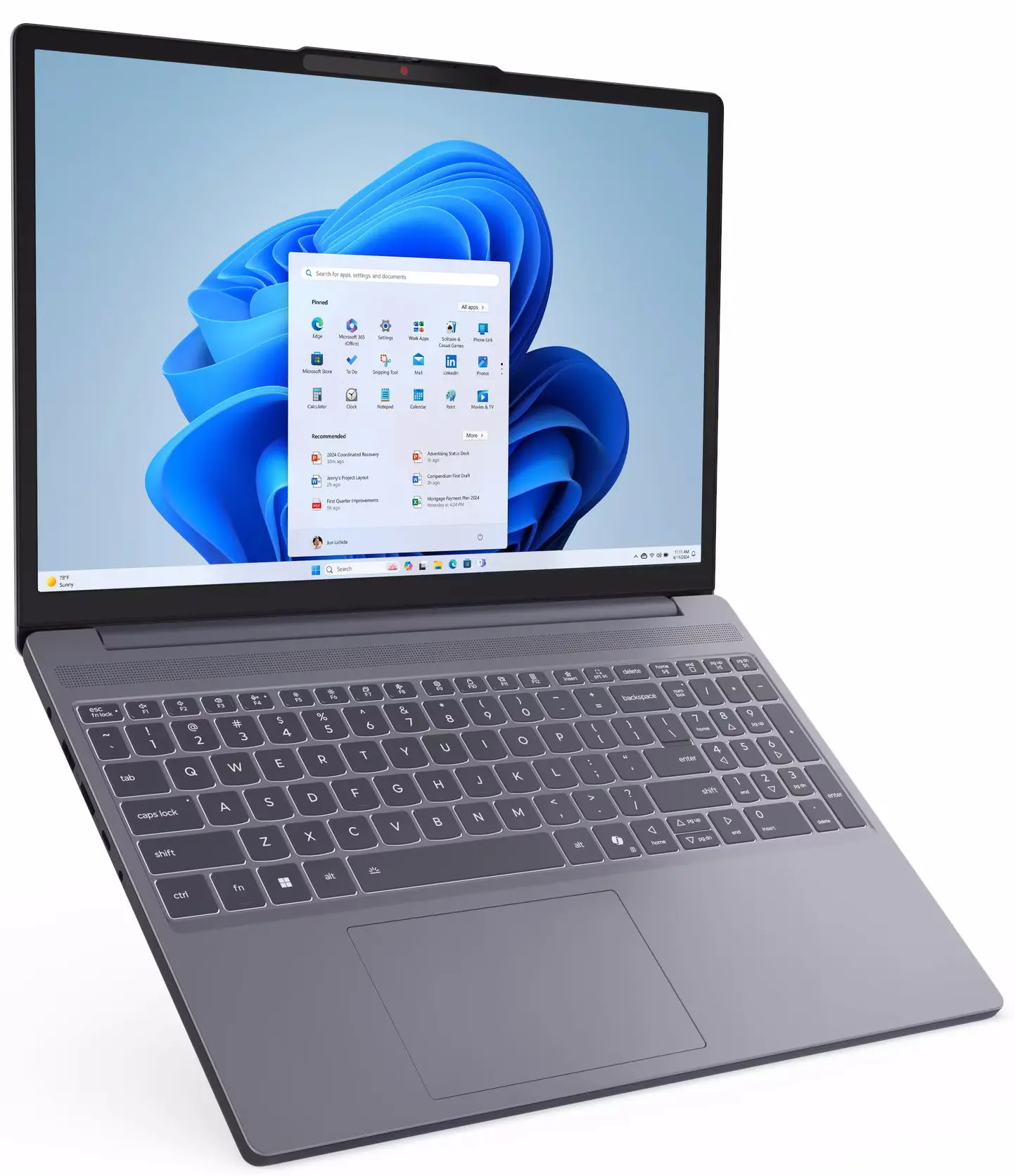 Ноутбук Lenovo IdeaPad Slim 3 15ARP10 Ryzen 7 170 16GB/512GB NoOS (Luna Gray) - 3