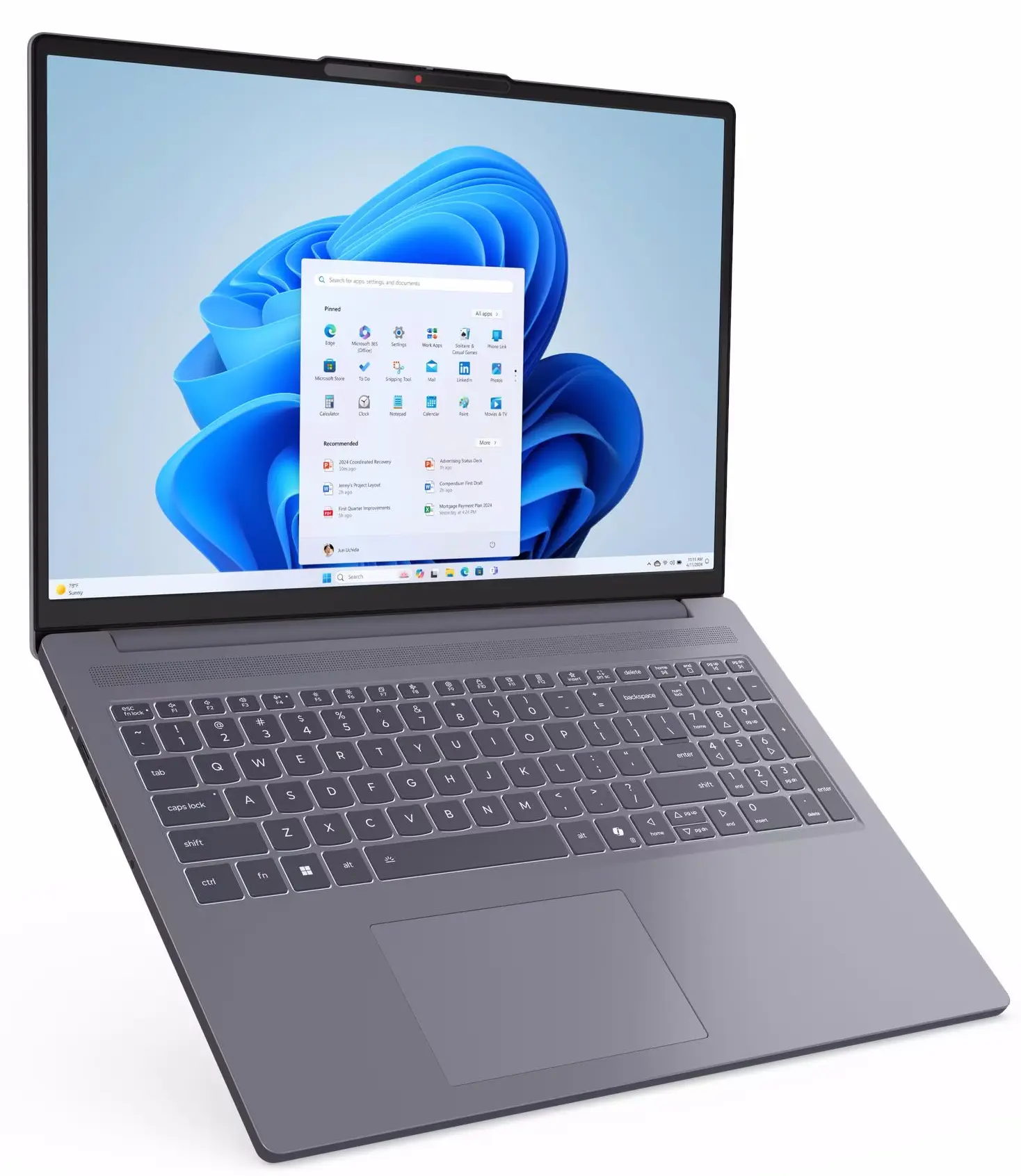 Ноутбук Lenovo IdeaPad Slim 3 16ARP10 Ryzen 5 150 16GB/512GB NoOS (Luna Gray) - 3