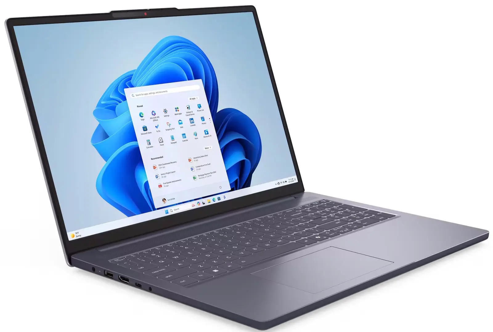 Ноутбук Lenovo IdeaPad Slim 3 16IRH10 Intel Core i7-13620H 24GB DDR5/512GB SSD (Luna Grey)