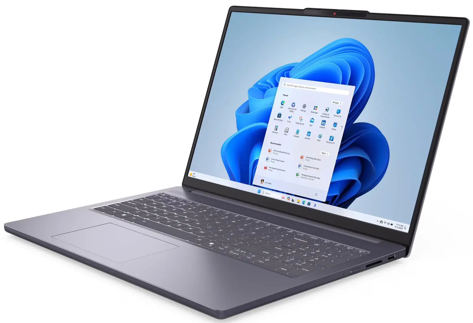 Ноутбук Lenovo IdeaPad Slim 3 16IRH10 Intel Core i7-13620H 24GB DDR5/512GB SSD (Luna Grey)