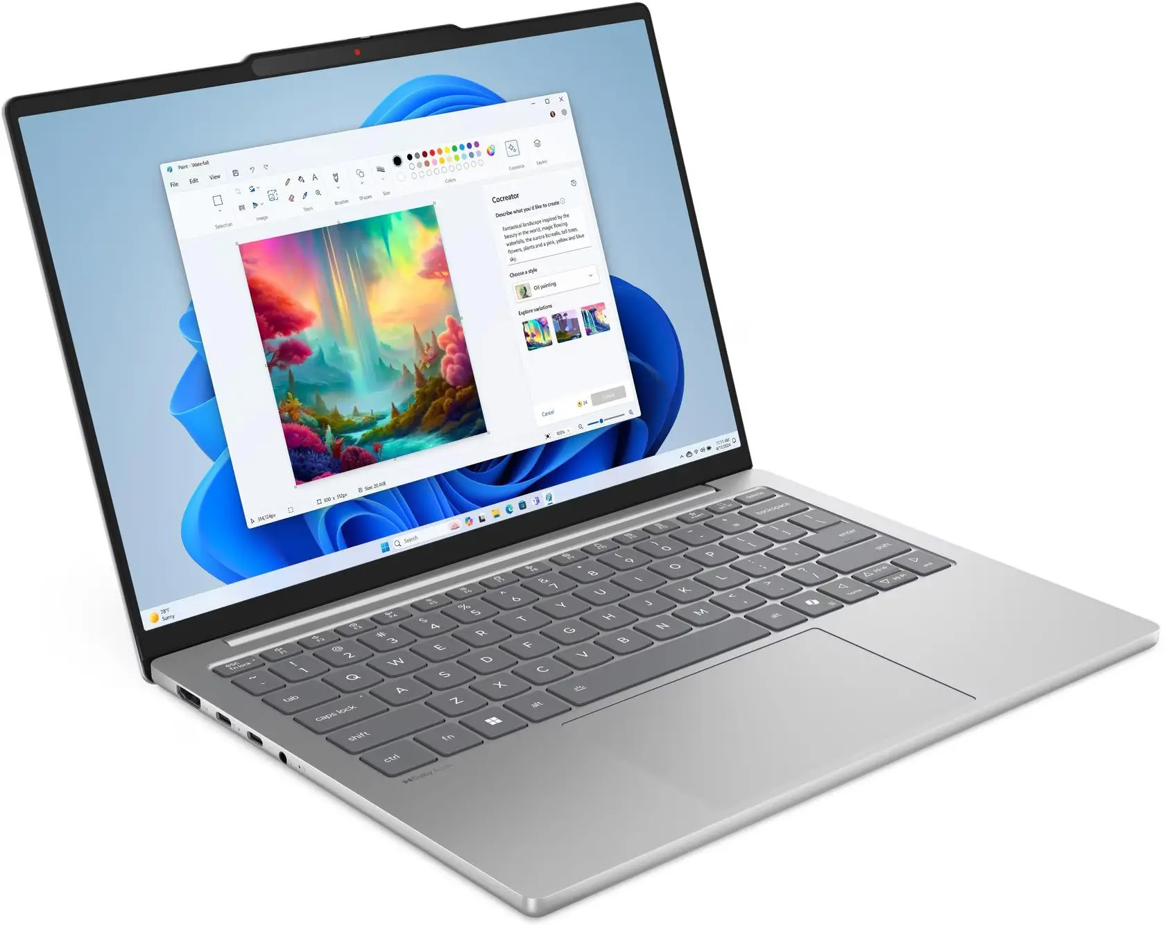 Laptop Lenovo IdeaPad Slim 5 13ARP10 Ryzen 5 7535HS 16GB/1TB NoOS (Cloud Grey) - 3