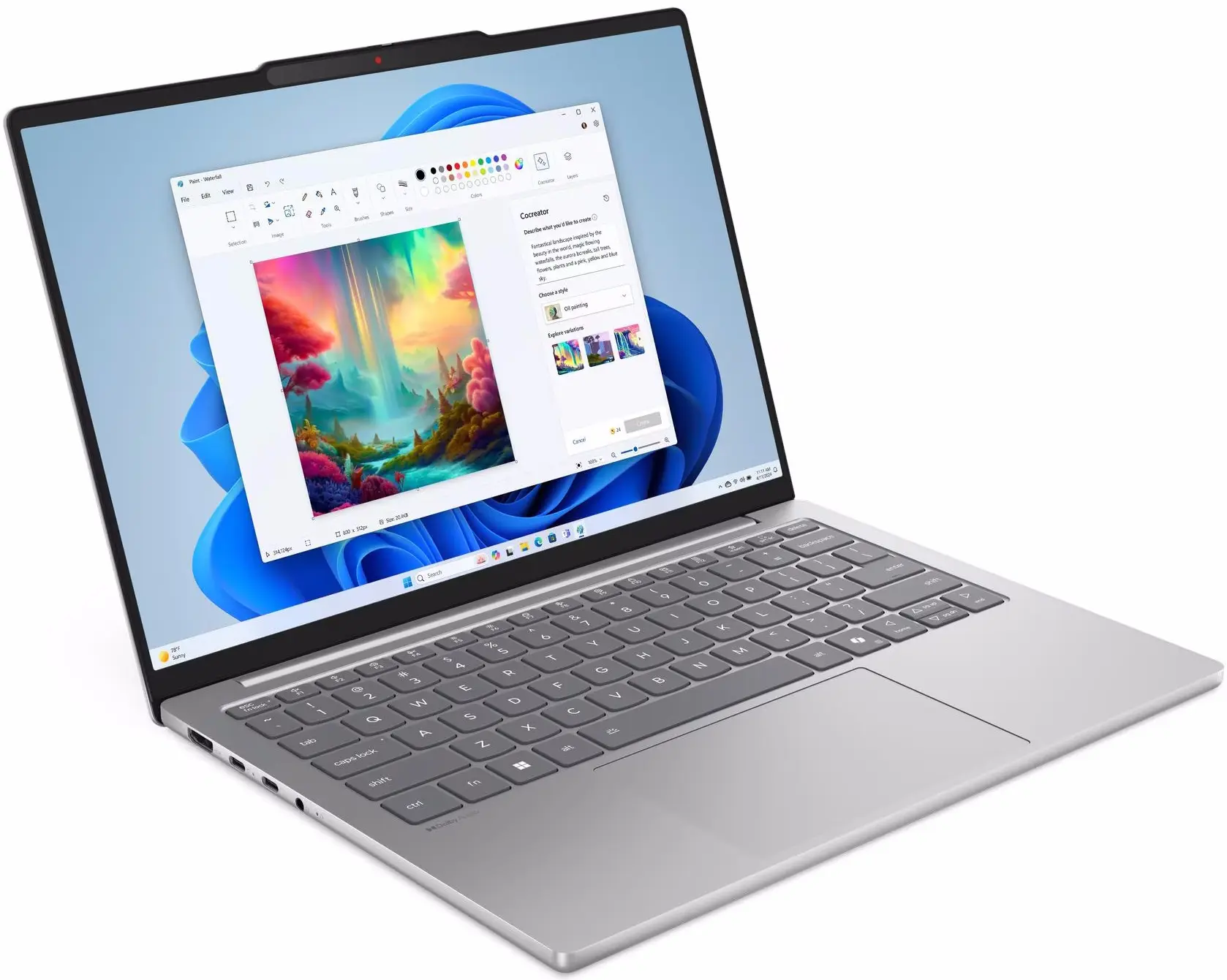 Ноутбук Lenovo IdeaPad Slim 5 13ARP10 Ryzen 7 7735HS 16GB/1TB NoOS (Cloud Grey) - 3