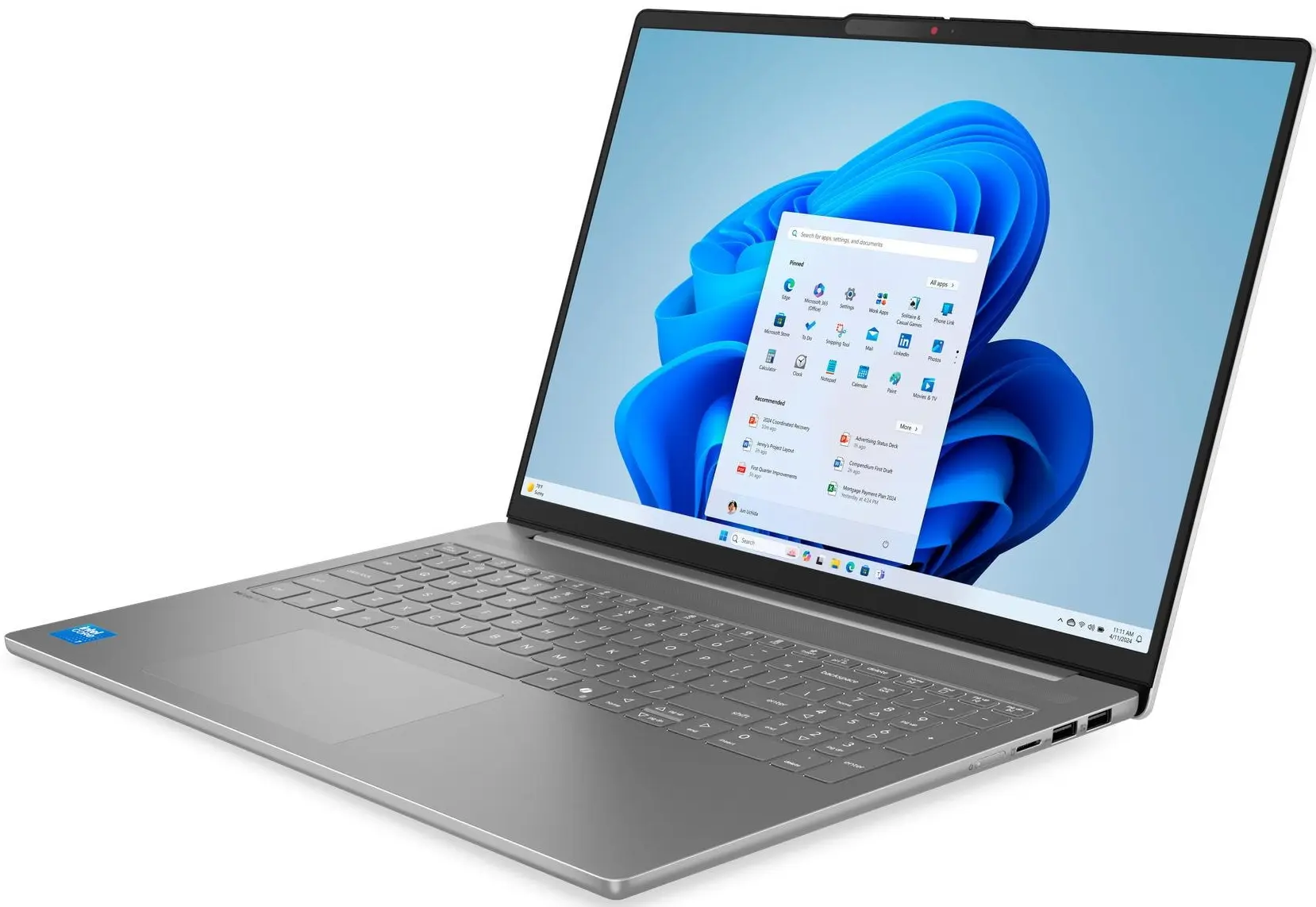 Ноутбук Lenovo IdeaPad Slim 5 16IRH10R Intel Core 5 210H 16GB/1TB NoOS (Luna Grey) - 4