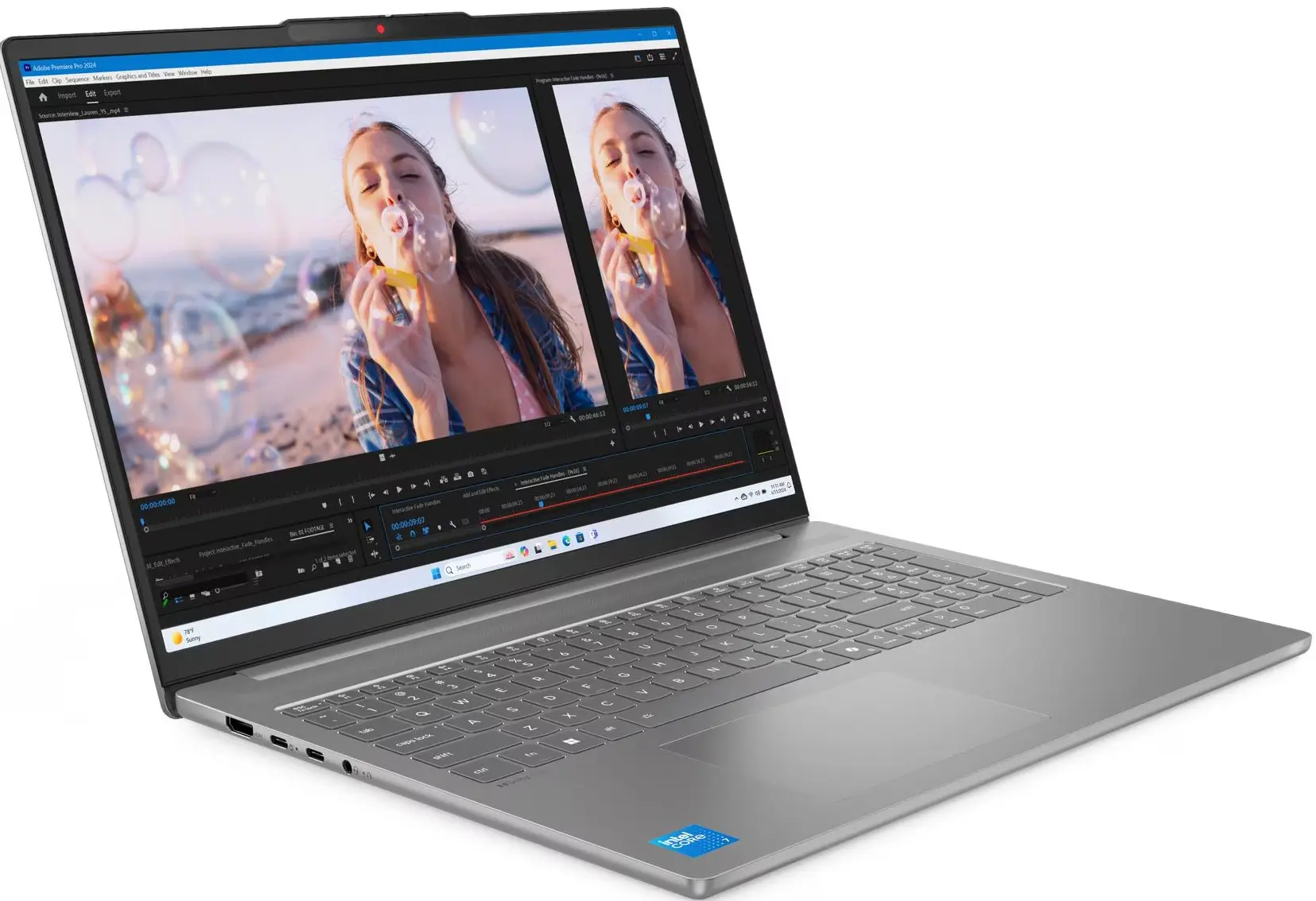Ноутбук Lenovo IdeaPad Slim 5 16IRH10R Intel Core 5 210H 32GB/1TB NoOS (Luna Grey) - 3