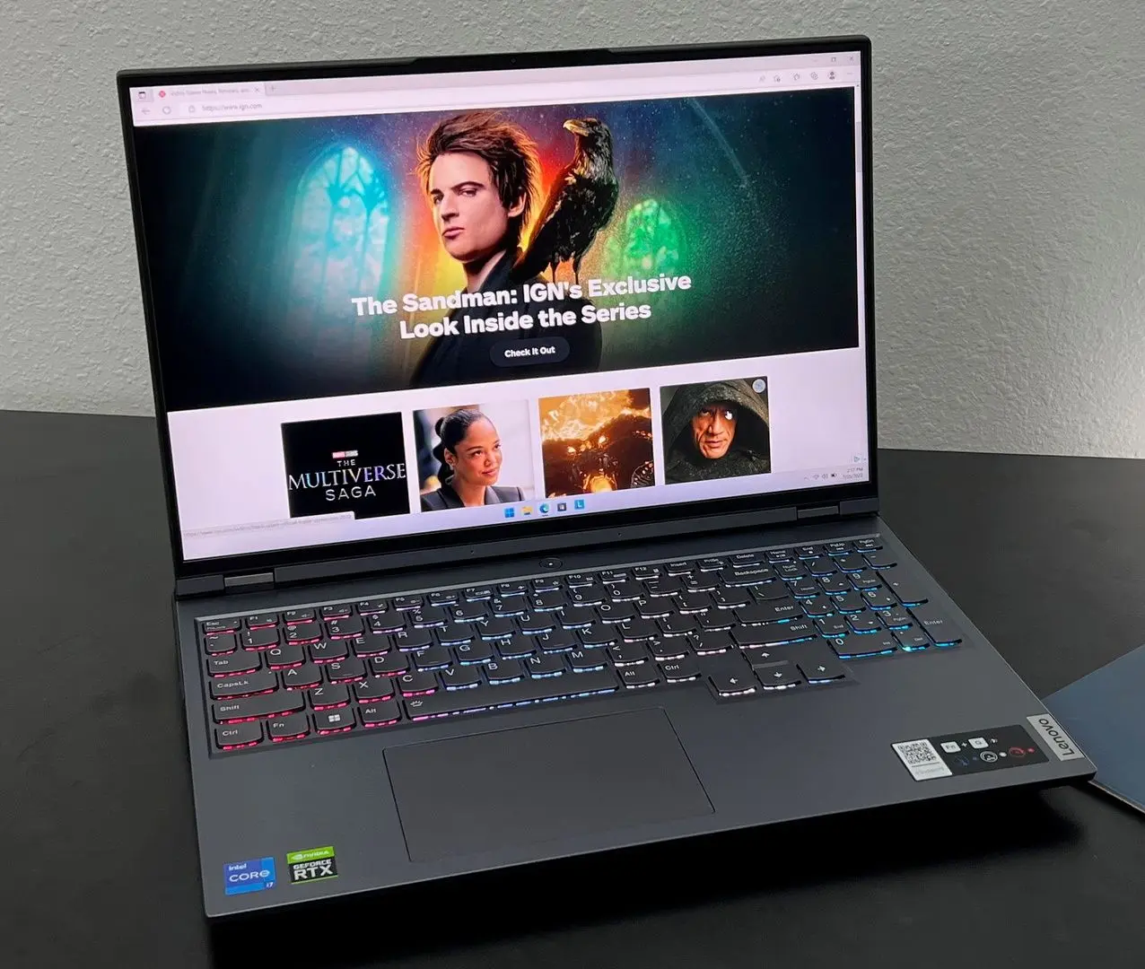 Laptop Lenovo Legion 5 Pro 16IAH7H Intel Core i9-12900H 32GB DDR4/2TB SSD (Storm Grey)