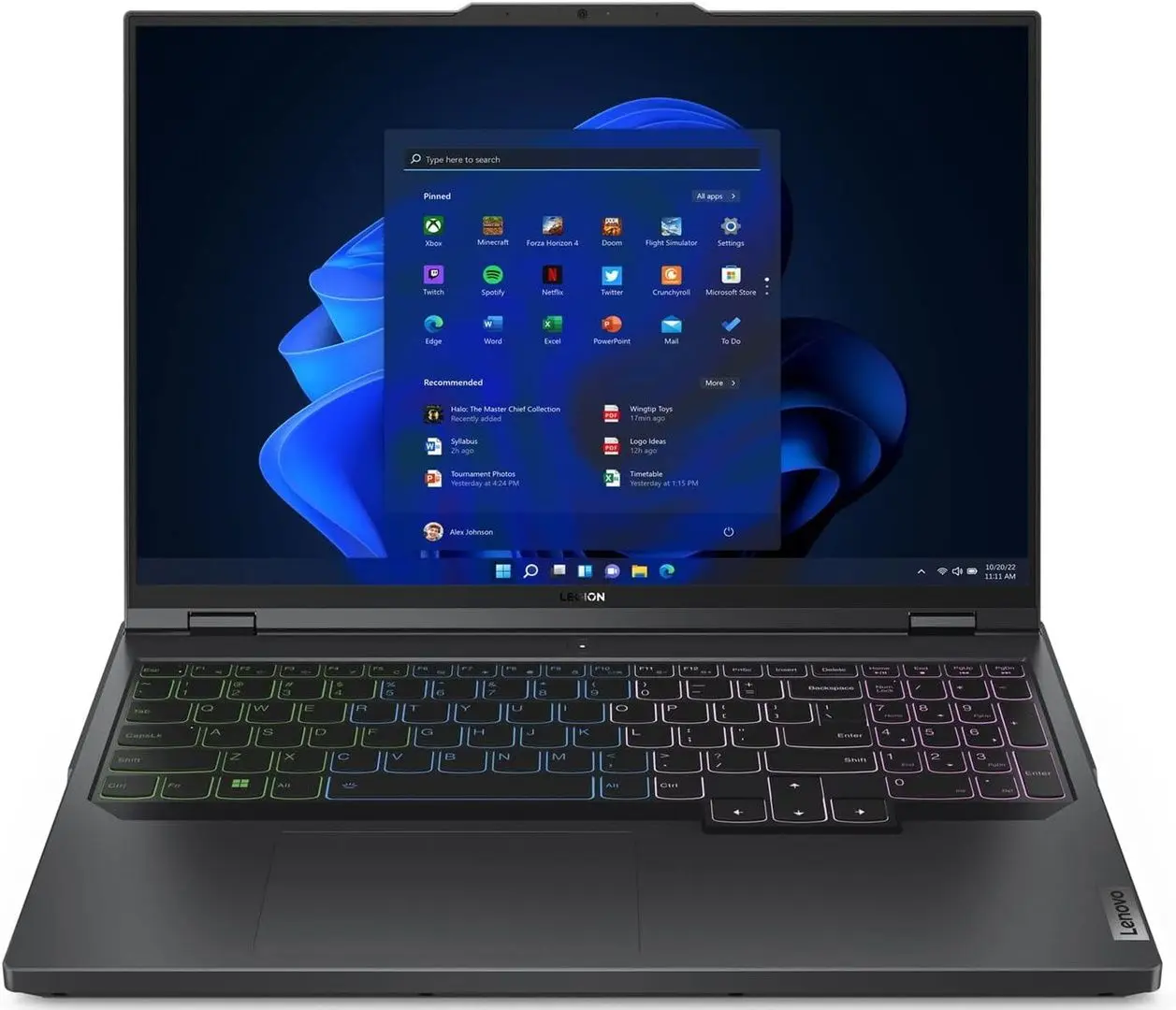 Laptop Lenovo Legion 5 Pro 16IRX8 Intel Core i7-13700HX 16GB DDR4/512GB SSD GeForce RTX 4060 W11Home (Onyx Grey)