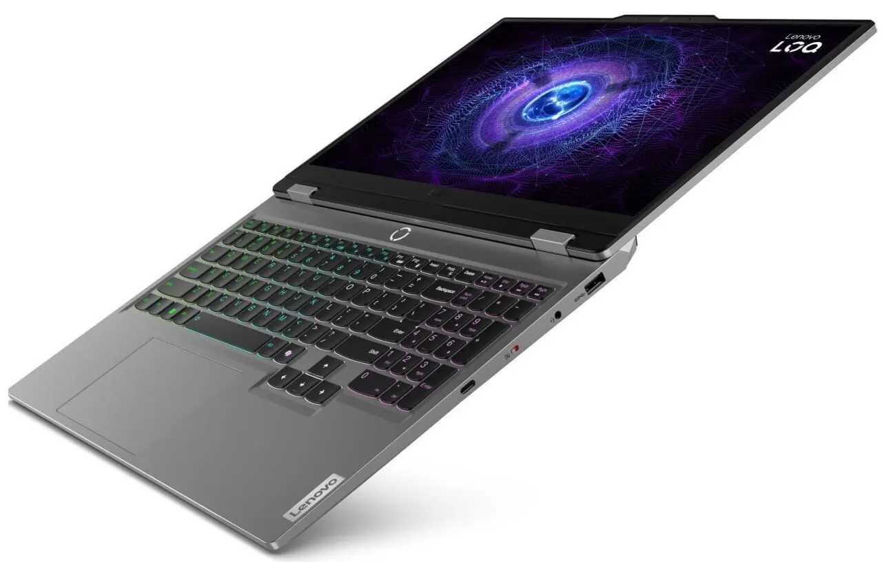 Ноутбук Lenovo LOQ 15IAX9 Intel Core i5-12450HX 2x8GB DDR5/512GB SSD (Luna Grey)