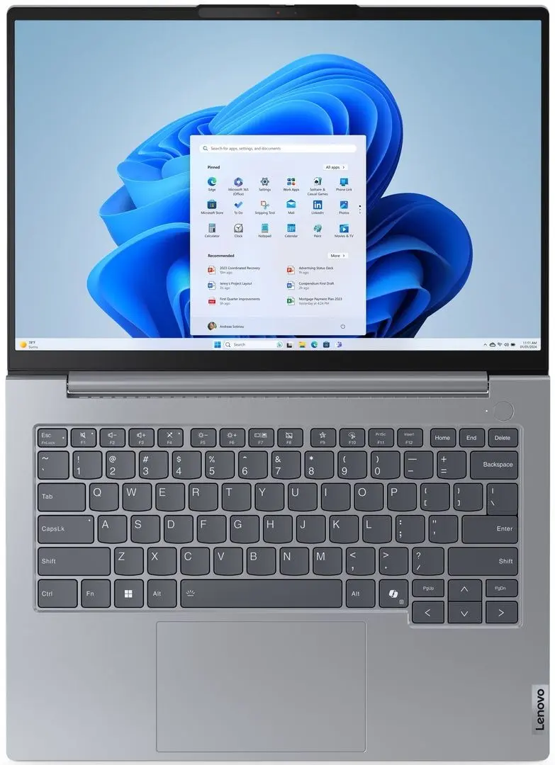 Ноутбук Lenovo ThinkBook 14 G7 IML Intel Core Ultra 7 155H 1x16GB DDR5/1TB SSD (Arctic Grey)