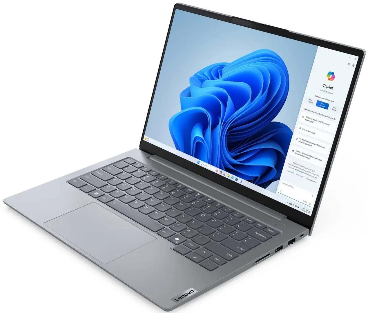 Ноутбук Lenovo ThinkBook 14 G7 IML Intel Core Ultra 7 155H 1x16GB DDR5/512GB SSD (Arctic Grey)