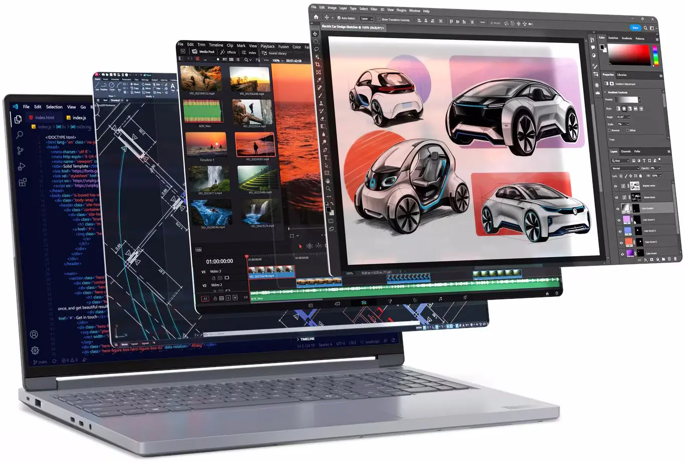 Ноутбук Lenovo ThinkBook 16p G6 ADR Ryzen 9 8940HX 32GB/512GB W11Pro (Luna Grey)