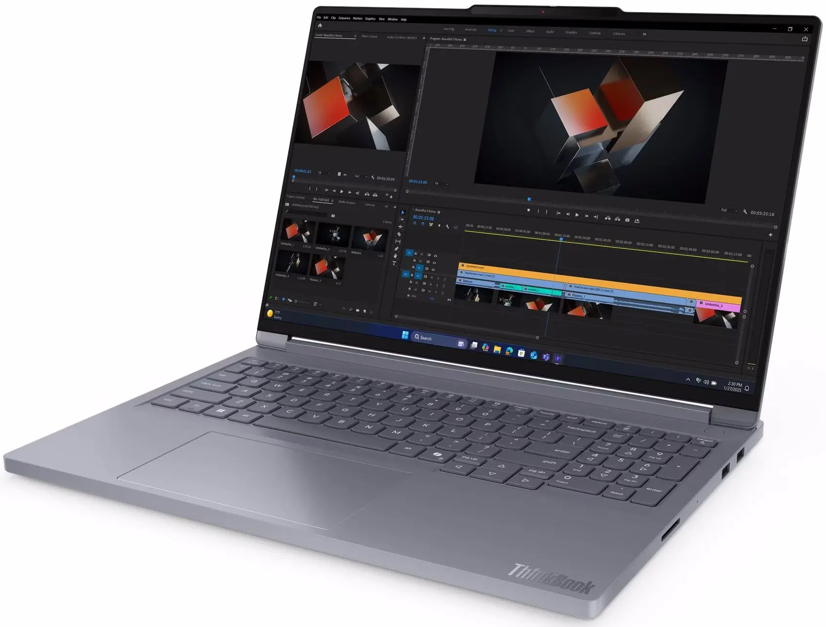 Ноутбук Lenovo ThinkBook 16p G6 ADR Ryzen 9 8940HX 32GB/512GB W11Pro (Luna Grey)