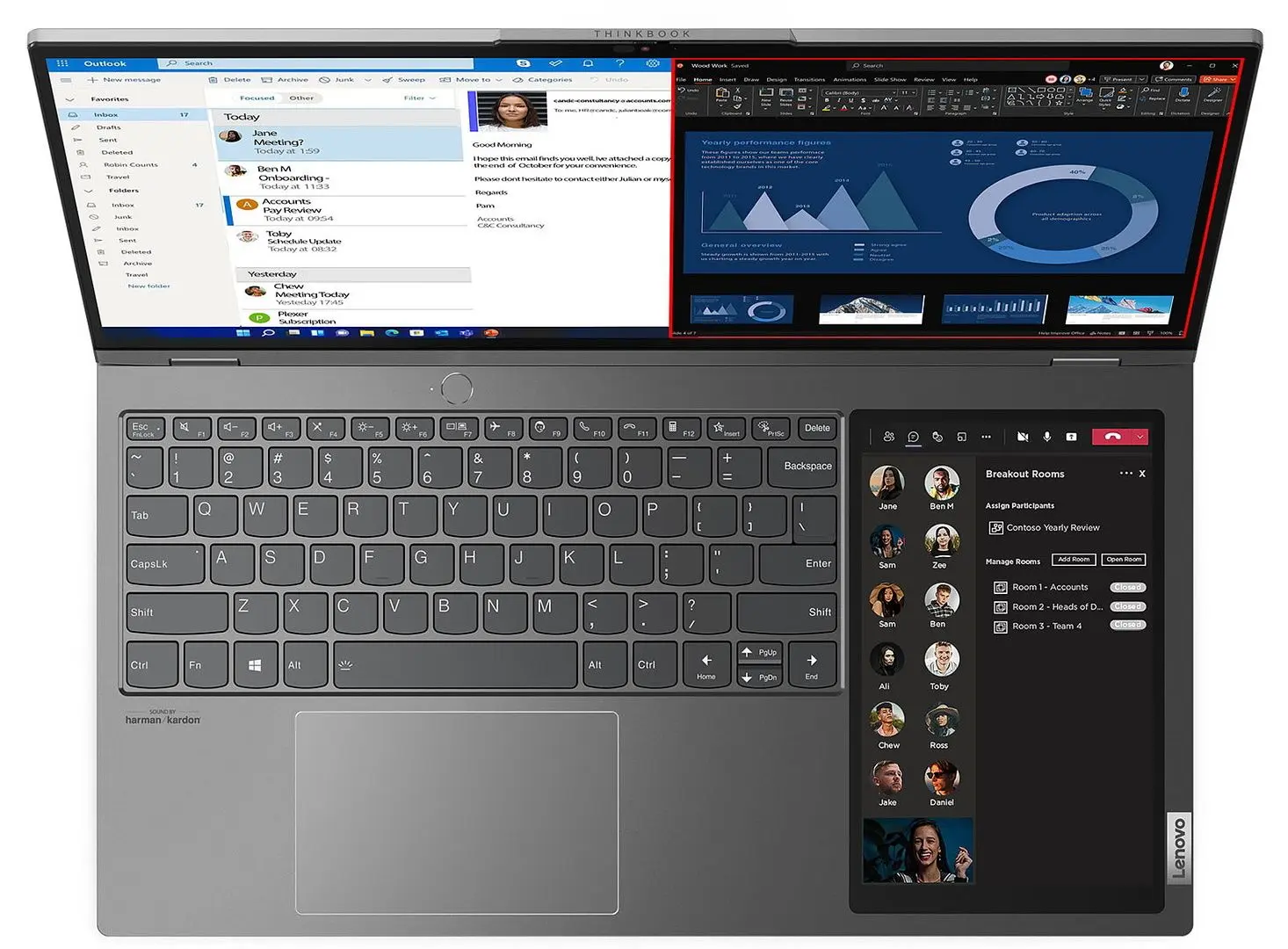 Laptop Lenovo ThinkBook Plus G3 IAP Intel Core i5-12500H 16GB DDR4/512GB SSD W11P (Storm Grey)