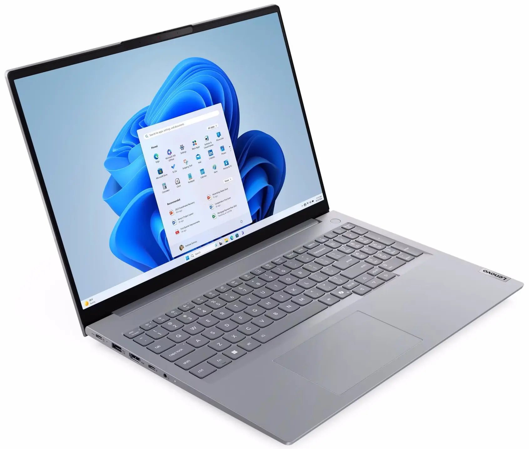 Ноутбук Lenovo ThinkPad 16 G9 IRL i5-13420H 16GB/512GB NoOS (Arctic Gray) - 3