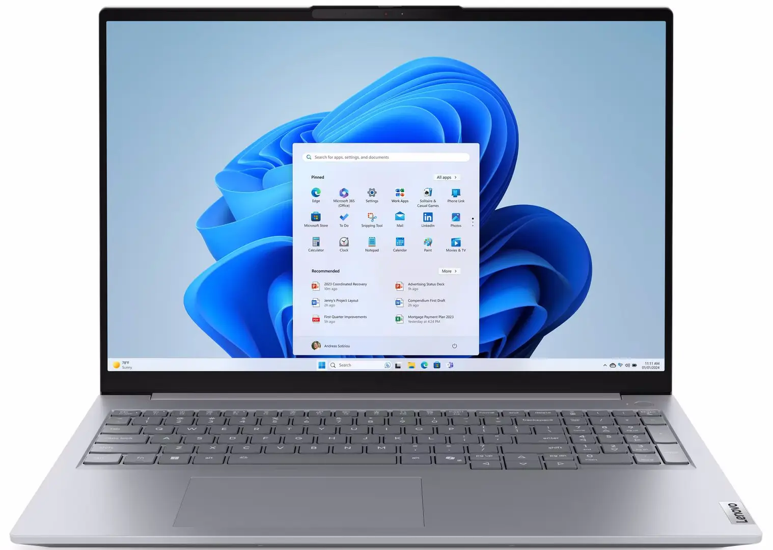 Ноутбук Lenovo ThinkPad 16 G9 IRL i5-13420H 16GB/512GB NoOS (Arctic Gray)