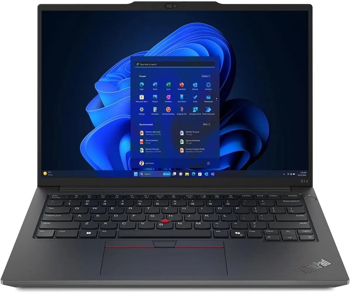 Laptop Lenovo ThinkPad E14 G6 AMD Ryzen 5 7535HS 1x16GB DDR5/512GB SSD (Black)