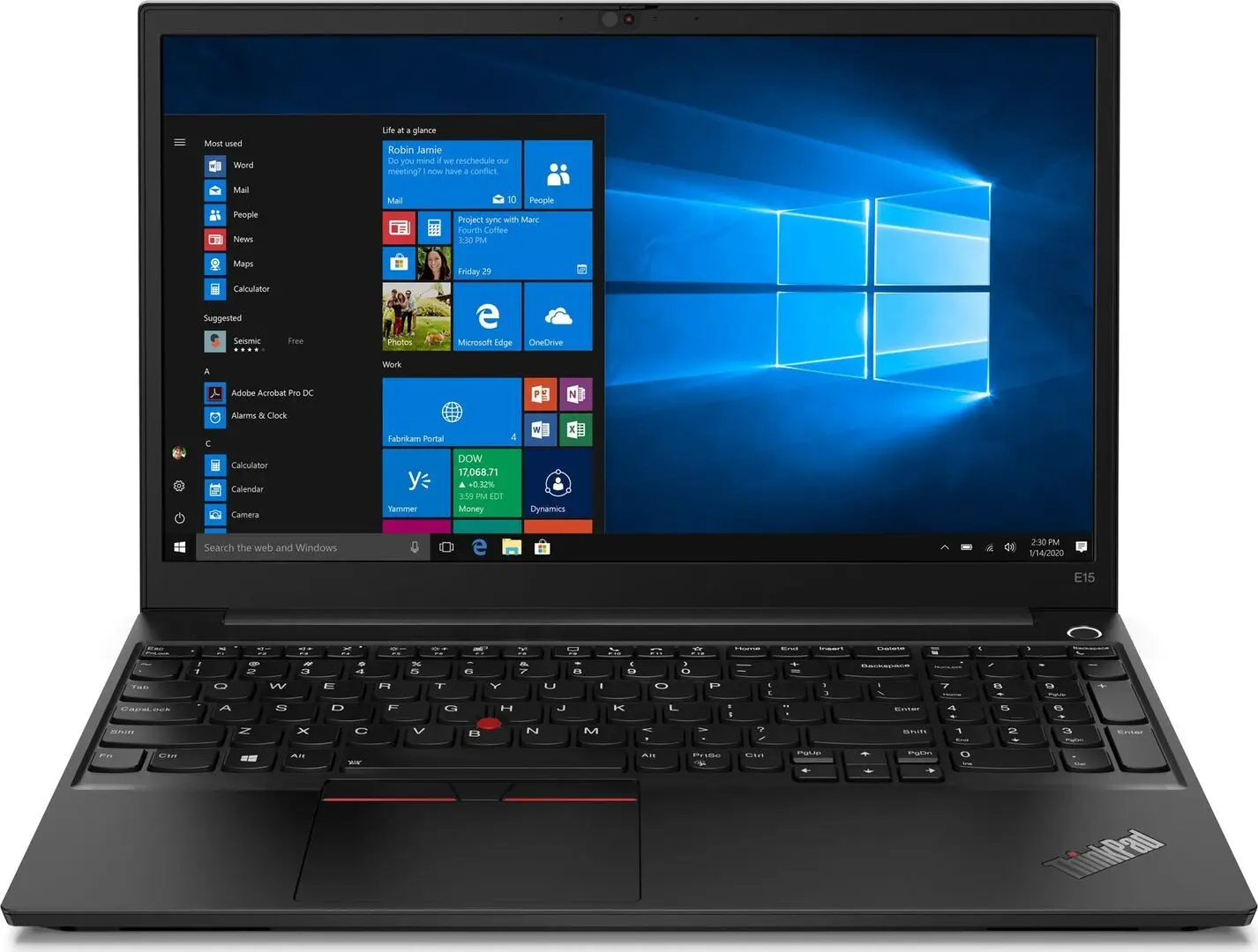 Laptop Lenovo ThinkPad E15 G2 AMD Ryzen 3 4300U 8GB DDR4/256GB SSD (Black)