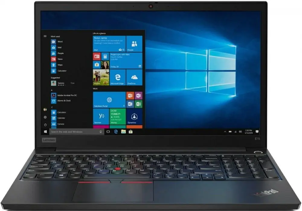 Laptop Lenovo ThinkPad E15 G2 AMD Ryzen 7 4700U 16Gb DDR4/512Gb SSD W10Pro (Black)