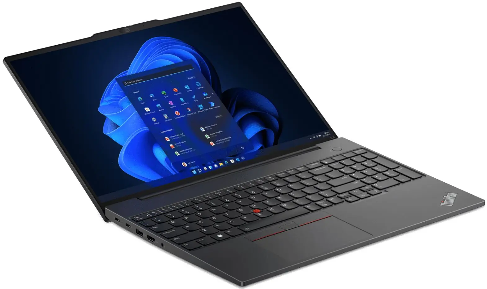 Laptop Lenovo ThinkPad E16 G2 AMD Ryzen 5 7535HS 1x16GB DDR5/512GB SSD (Black) - 3