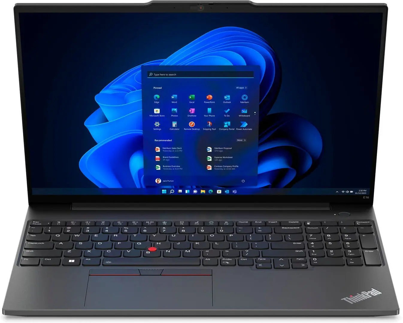 Ноутбук Lenovo ThinkPad E16 Gen 1 AMD Ryzen 5 7530U 16GB DDR4/512GB SSD (Graphite Black)