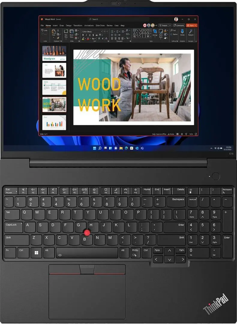 Laptop Lenovo ThinkPad E16 Gen 1 Intel Core i7-1355U 16GB DDR4/512GB SSD (Graphite Black)