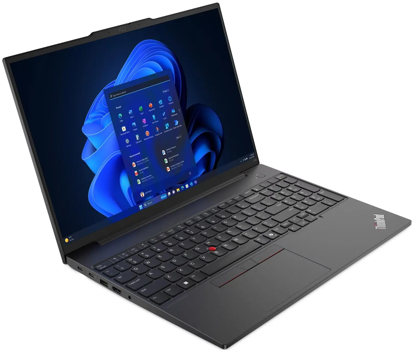Laptop Lenovo ThinkPad E16 Gen 2 Ryzen 5 7535HS 32GB/1TB NoOS (Black) - 2