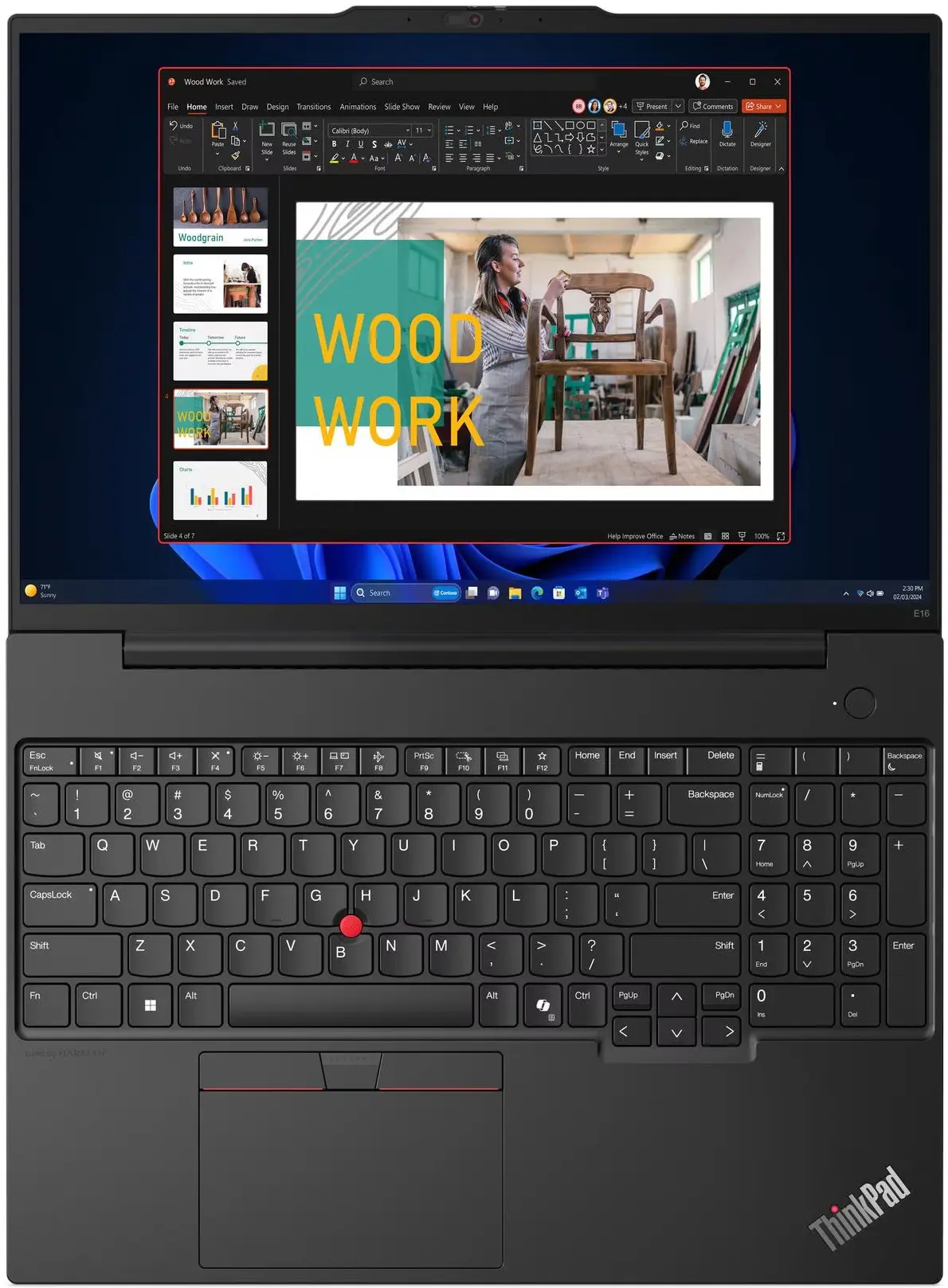 Laptop Lenovo ThinkPad E16 Gen 2 Ryzen 5 7535HS 32GB/1TB NoOS (Black) - 4
