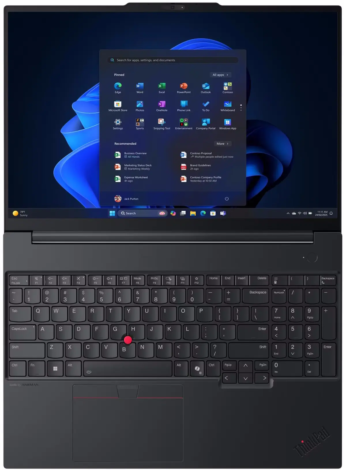 Ноутбук Lenovo ThinkPad E16 Gen 3 Core 7 240H 16GB/512GB W11Pro (Black) - 4