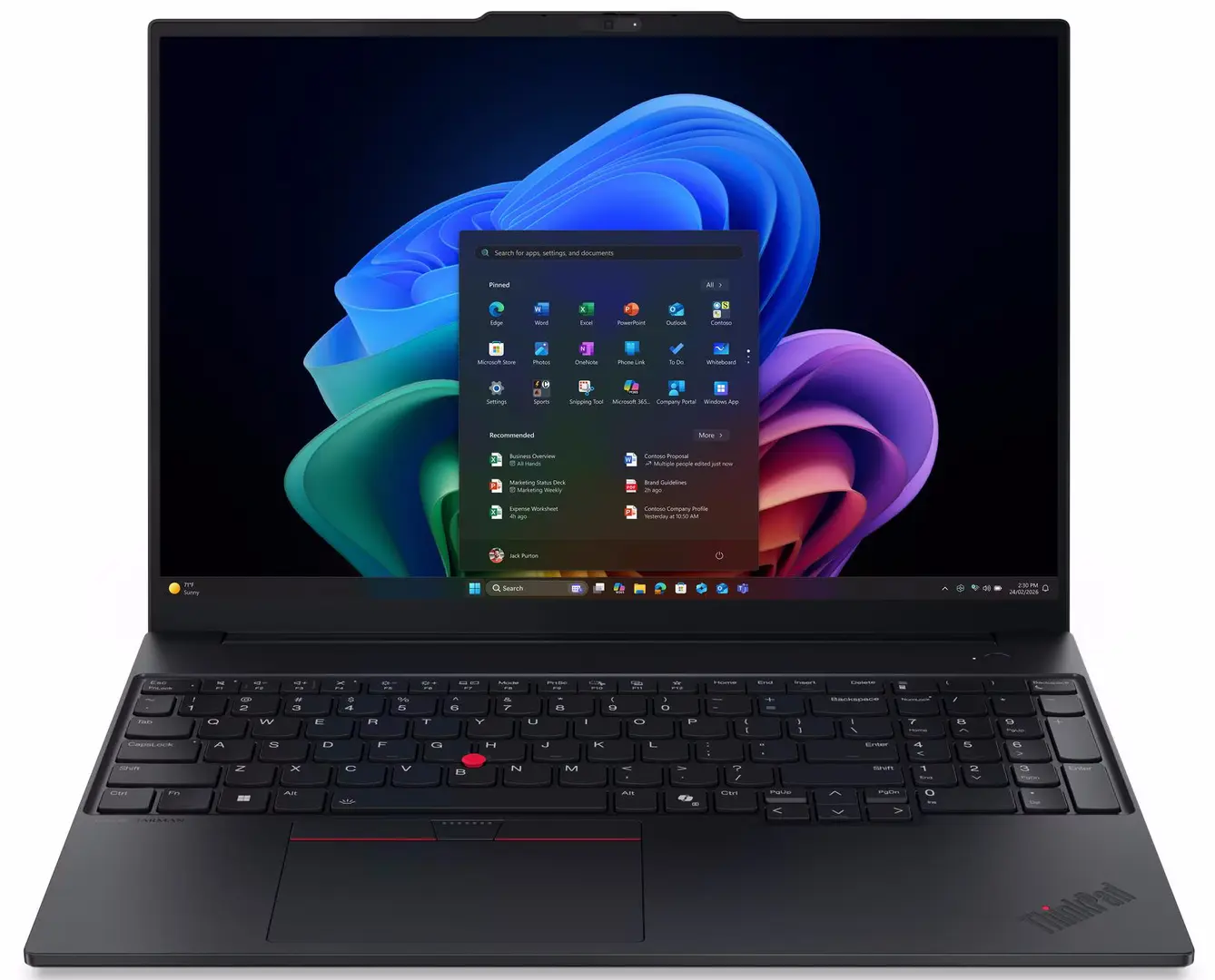 Laptop Lenovo ThinkPad E16 Gen 3 Intel Core Ultra 7 256V 16GB/512GB NoOS (Black)