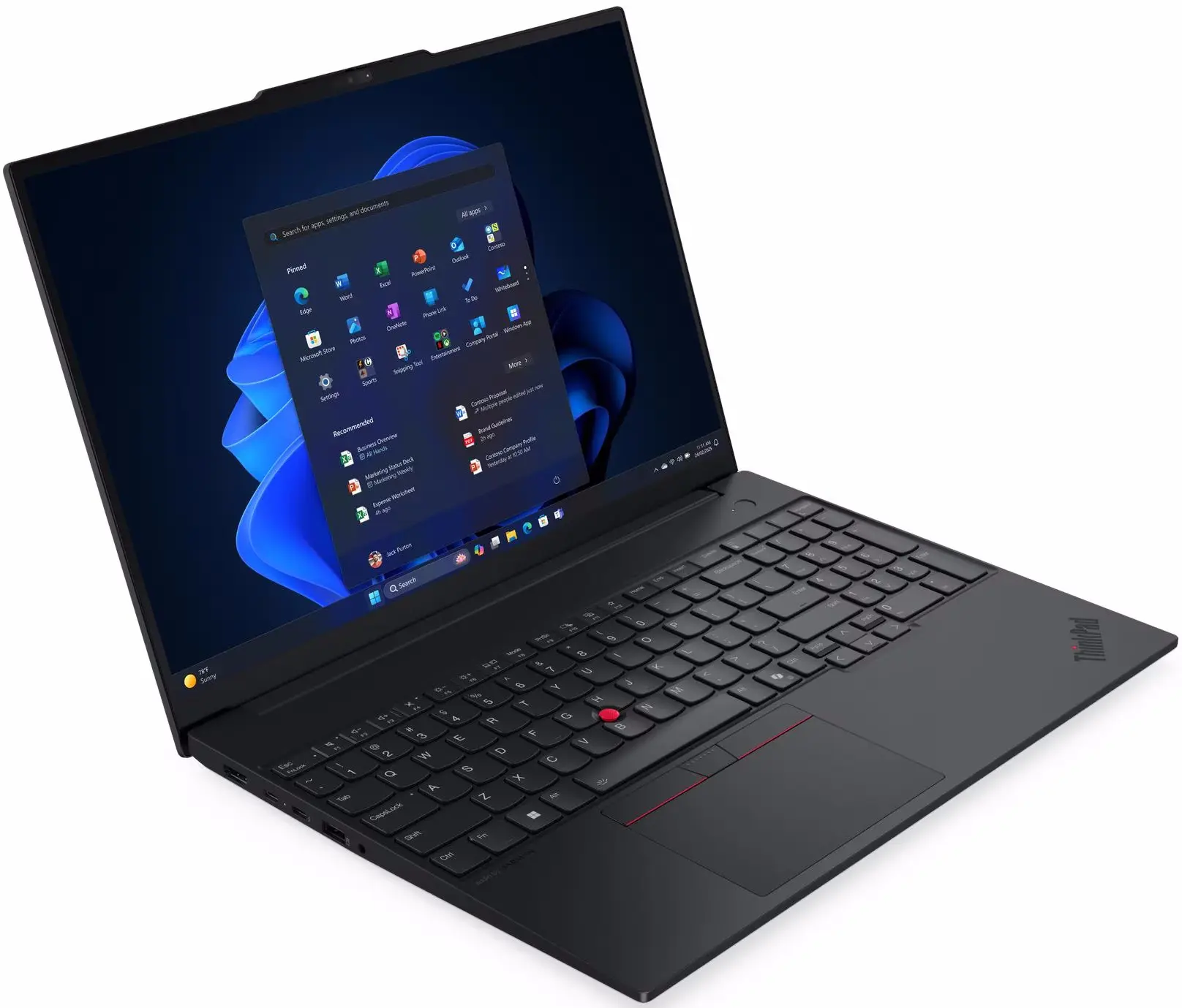 Laptop Lenovo ThinkPad E16 Gen 3 Ultra 7 255H 16GB/512GB NoOS (Black) - 3
