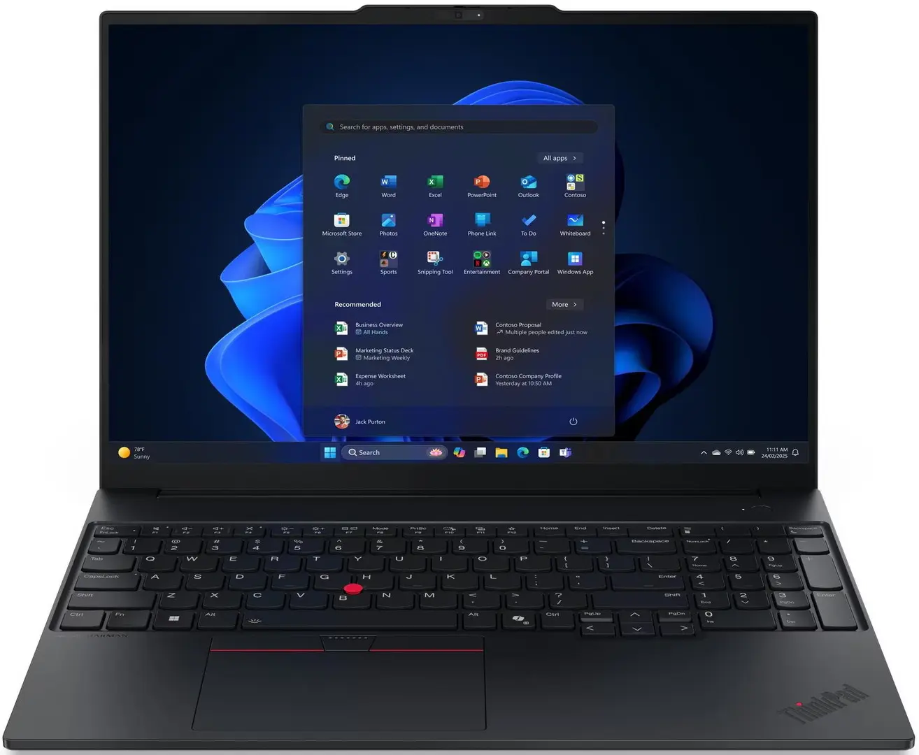 Ноутбук Lenovo ThinkPad E16 Gen 3 Ultra 7 255H 32GB/1TB NoOS (Black)