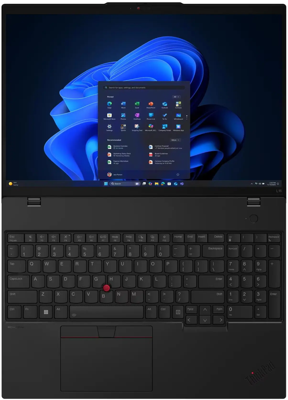 Ноутбук Lenovo ThinkPad L16 Gen 2 Ultra 5 225U 32GB/512GB W11P (Black) - 2
