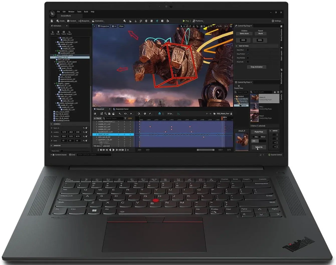 Laptop Lenovo ThinkPad P1 Gen 6 Intel Core i7-13700H 32GB DDR4/1TB SSD W11P (Black)