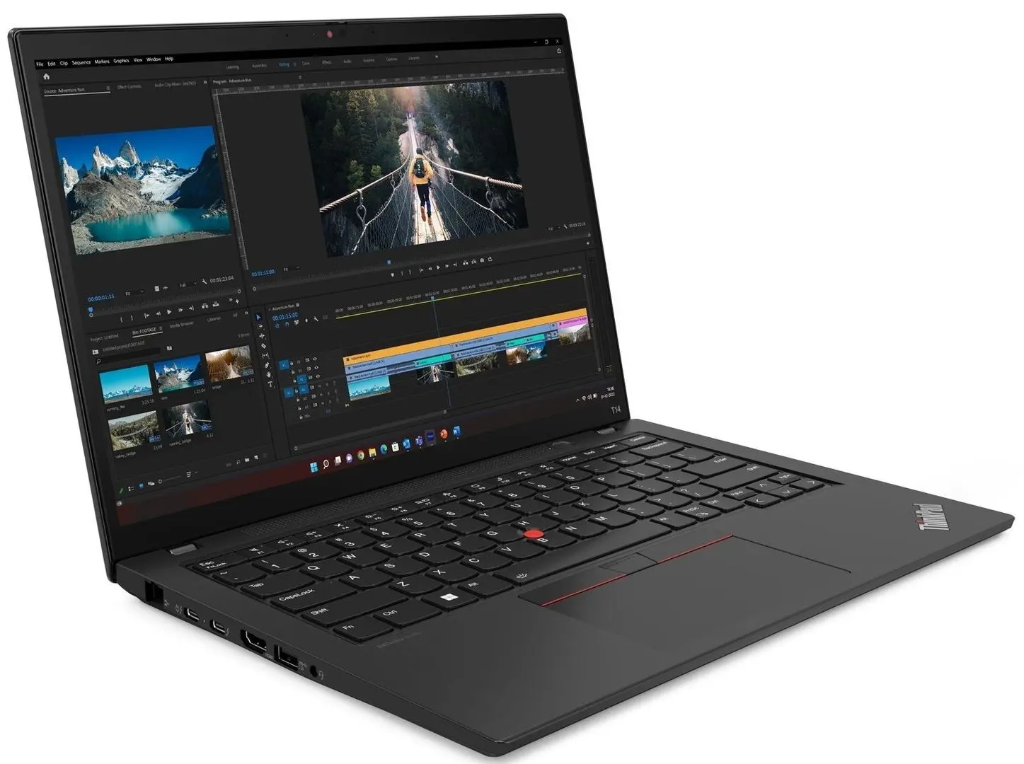 Laptop Lenovo ThinkPad T14 G3 21CGS3HE0C AMD Ryzen 7 Pro 6850U 16GB DDR5/512GB SSD W10Pro (Thunder Black)