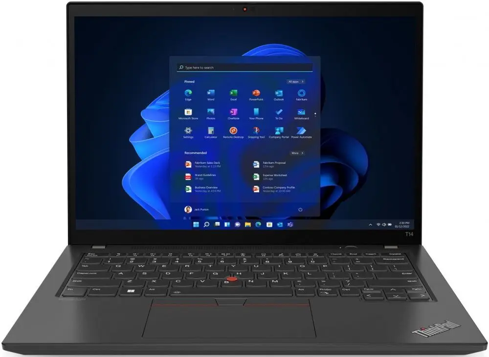 Ноутбук Lenovo ThinkPad T14 G3 Intel Core i7-1260P 16GB DDR4/512GB SSD W11Pro (Thunder Black)