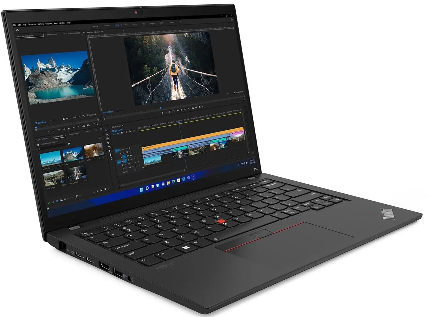 Laptop Lenovo ThinkPad T14 Gen 3 Intel Core i5-1240P 16GB DDR4/512GB SSD (Thunder Black)