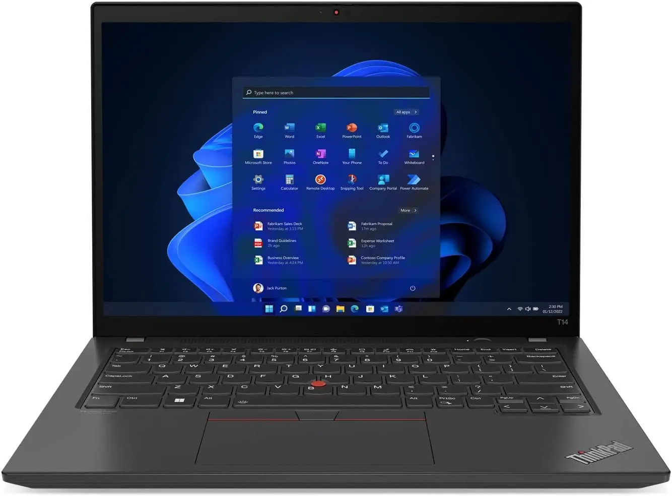 Ноутбук Lenovo ThinkPad T14 Gen 3 Intel Core i5-1240P 16GB DDR4/512GB SSD W11Pro (Thunder Black)