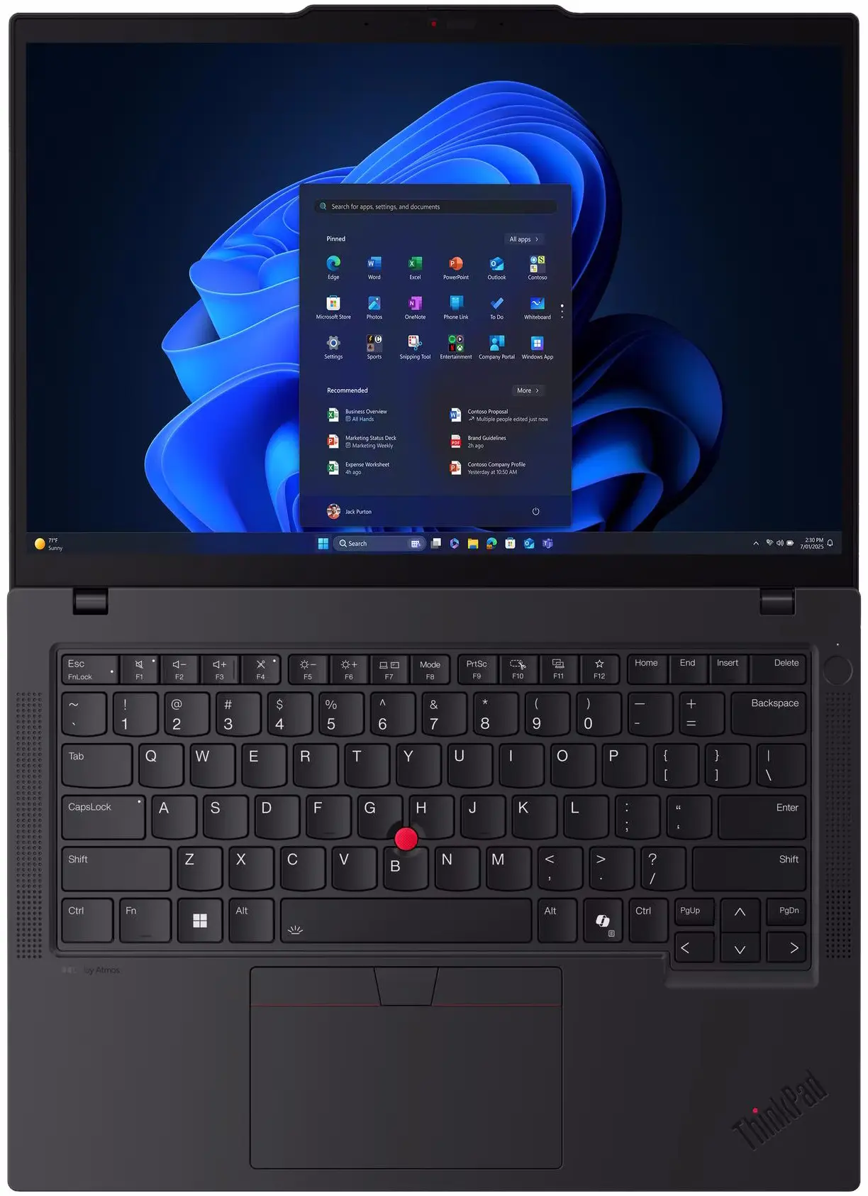 Laptop Lenovo ThinkPad T14 Gen 6 Core Ultra 7 265H 64GB/1TB W11Pro (Black)