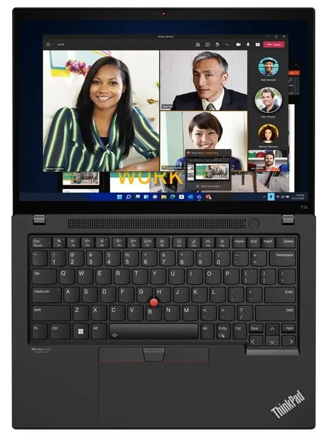 Laptop Lenovo ThinkPad T14 Intel Core i7-1260P 32GB DDR4/1TB SSD (Black)