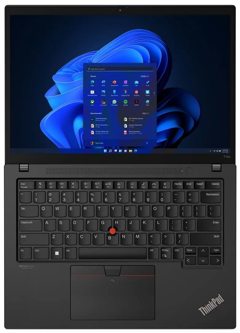 Ноутбук Lenovo ThinkPad T14s Gen 3 Intel Core i7 1260P 16GB DDR5/512GB SSD (Black)