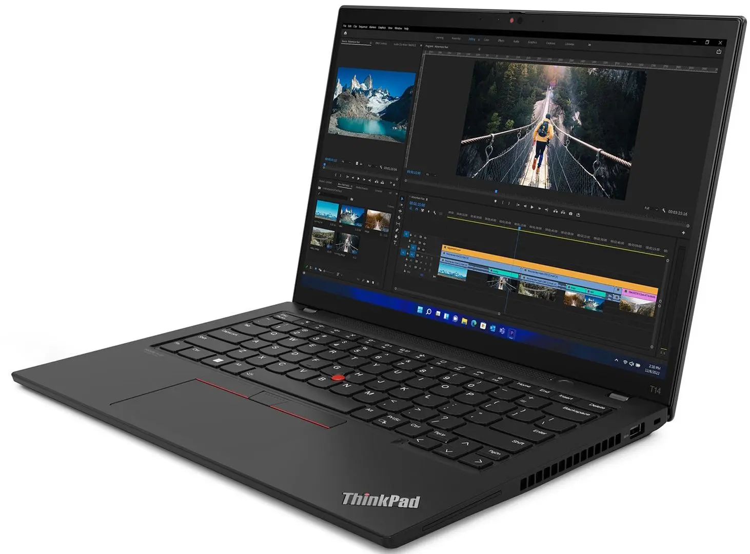 Laptop Lenovo ThinkPad T14s Gen 3 Intel Core i7-1260P 32GB DDR5/512GB SSD (Thunder Black)
