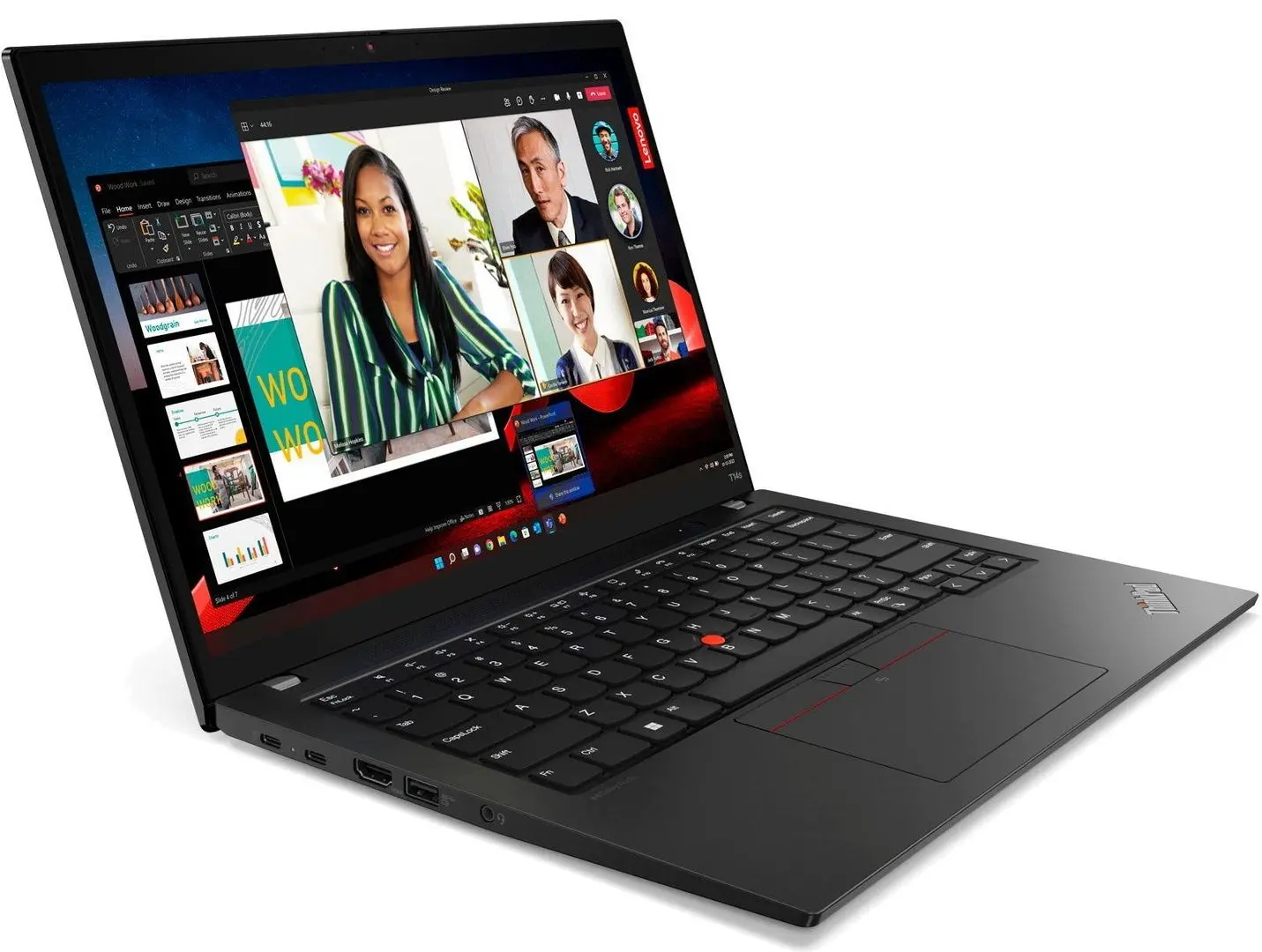 Ноутбук Lenovo ThinkPad T14s Gen 4 Intel Core i7-1355U 32GB DDR5/1TB SSD W11P (Deep Black) - 4