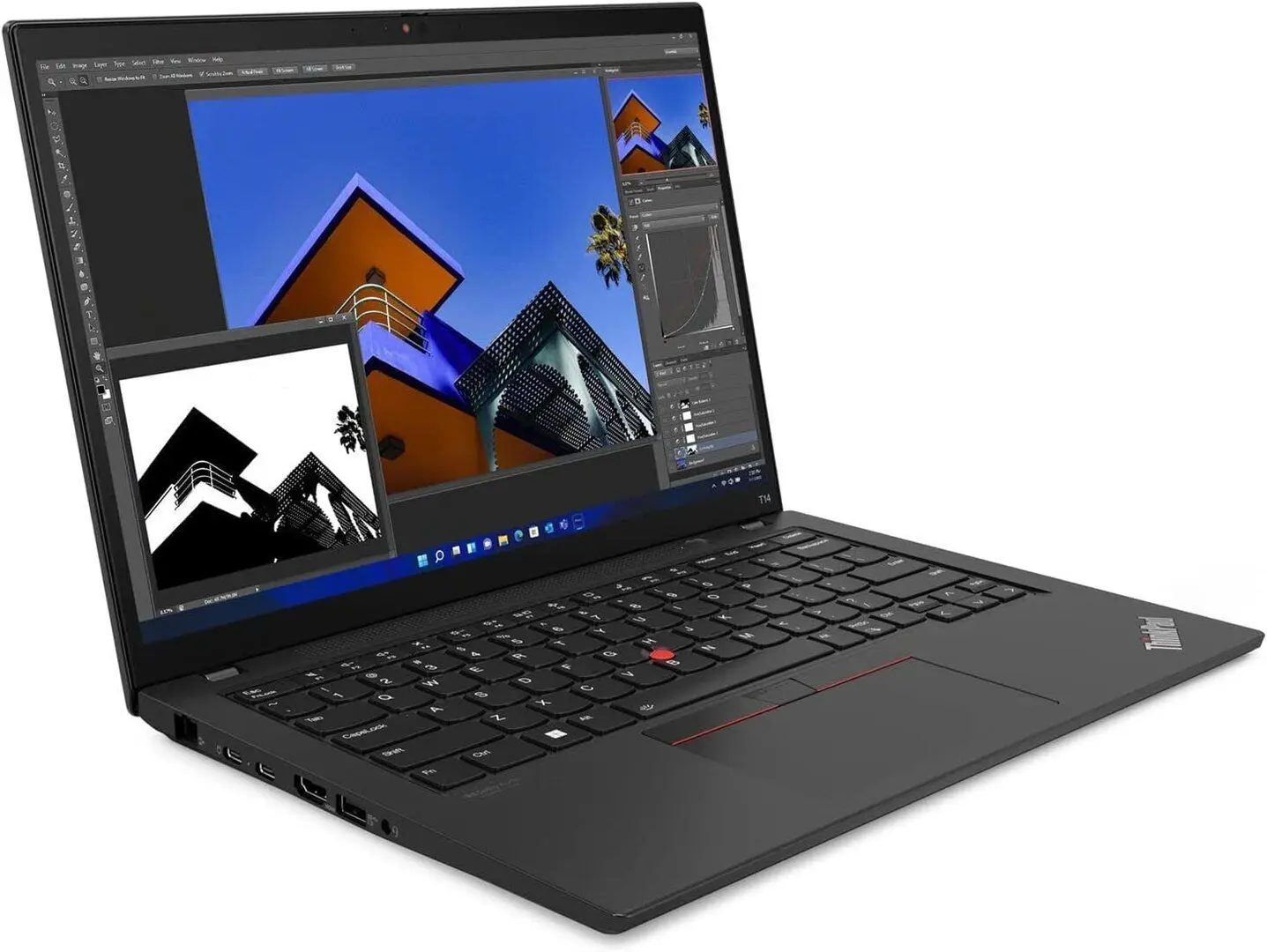 Laptop Lenovo ThinkPad T16 Gen 1 21BV006YRI Intel Core i7-1260P 32GB DDR4/1TB SSD W11Pro (Thunder Black)