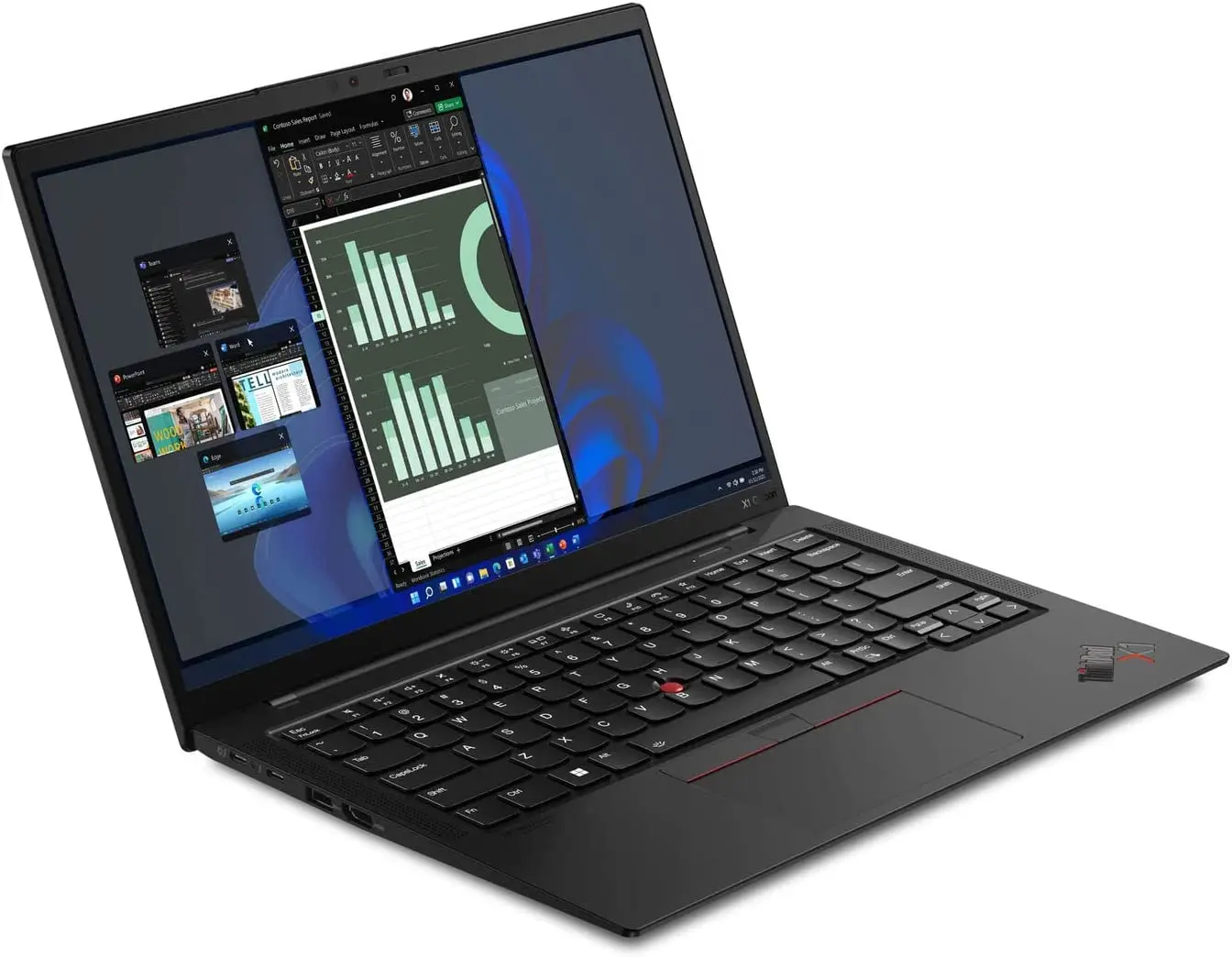 Laptop Lenovo ThinkPad X1 Carbon Gen 10 Intel Core i7-1260P 32GB DDR4/1TB SSD W11P (Black Weave)