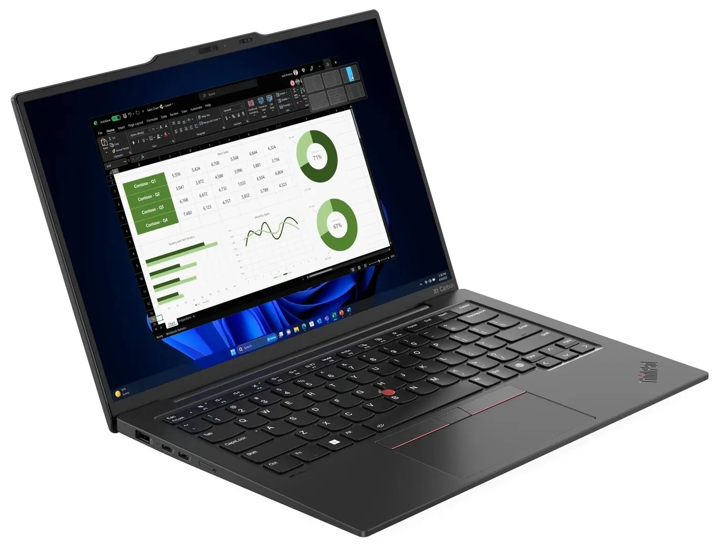 Laptop Lenovo ThinkPad X1 Carbon Gen 12 Intel Core Ultra 7 155U 32GB DDR5/1TB SSD Windows 11 Pro (Black)