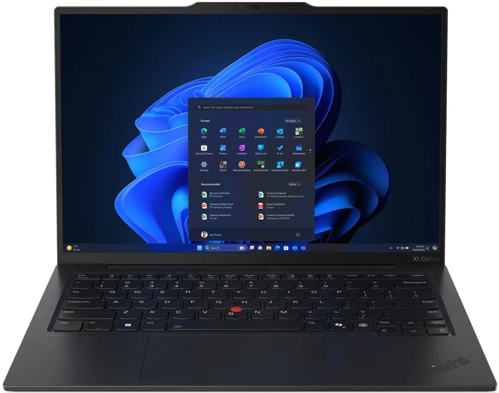 Ноутбук Lenovo ThinkPad X1 Carbon Gen 13 Aura Edition Core Ultra 7 265U 64GB/1TB W11Pro (Black) - 2