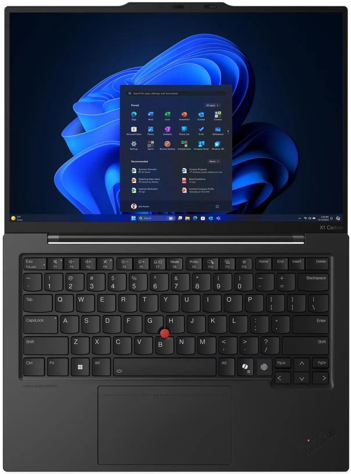 Ноутбук Lenovo ThinkPad X1 Carbon Gen 13 Aura Edition Core Ultra 7 265U 64GB/1TB W11Pro (Black) - 3