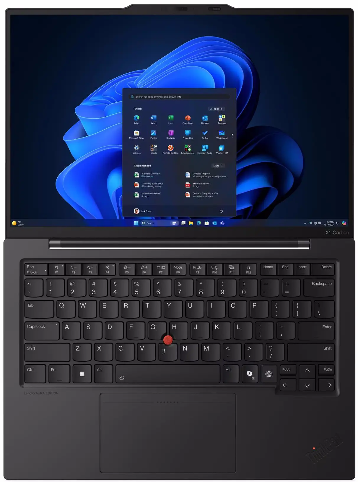 Ноутбук Lenovo ThinkPad X1 Carbon Gen 13 Aura Edition Core Ultra 7 265U 64GB/2TB W11Pro (Black) - 4