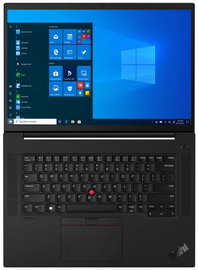 Laptop Lenovo ThinkPad X1 Extreme Intel Core i7-11800H 16GB DDR4/512GB SSD (Black)